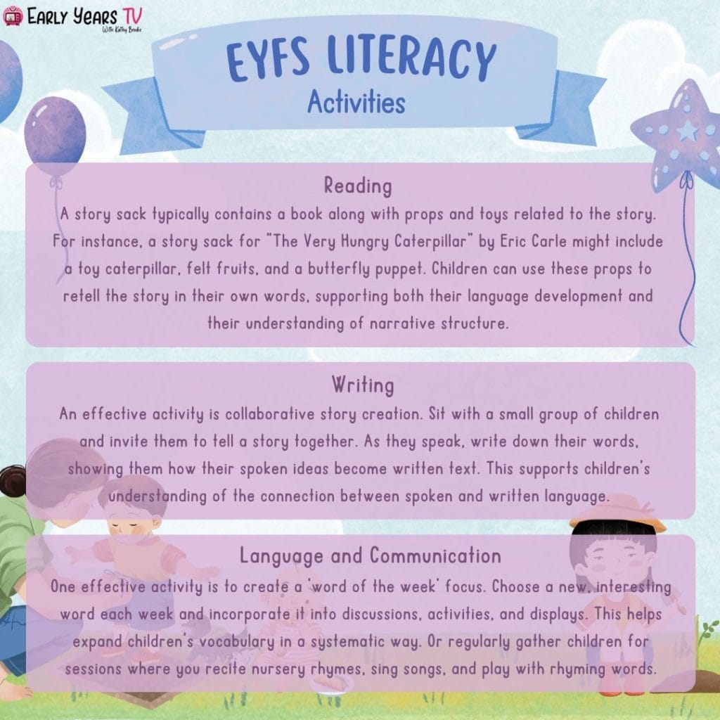 EYFS Literacy Activities